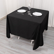 70" x 70" Scuba Polyester Square Tablecloth Wedding Table Linens