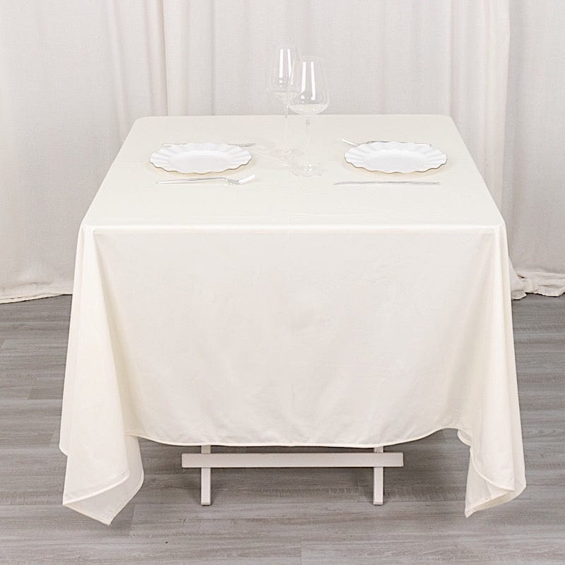 70" x 70" Scuba Polyester Square Tablecloth Wedding Table Linens