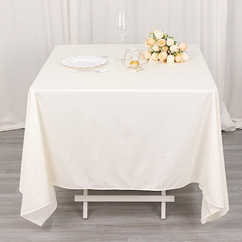 70" x 70" Scuba Polyester Square Tablecloth Wedding Table Linens