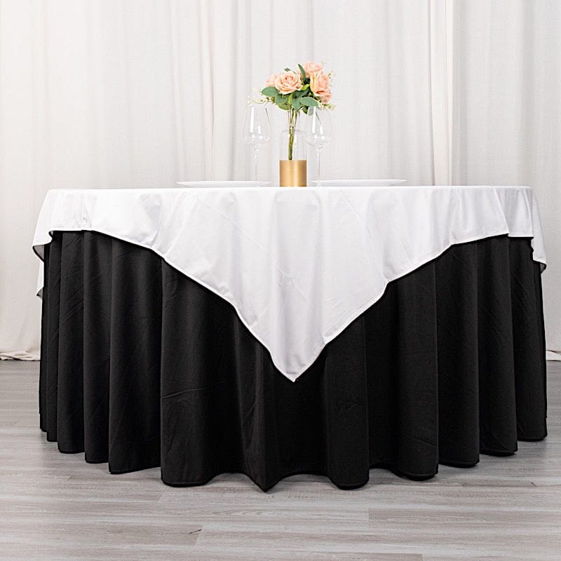 70" x 70" Scuba Polyester Square Tablecloth Wedding Table Linens