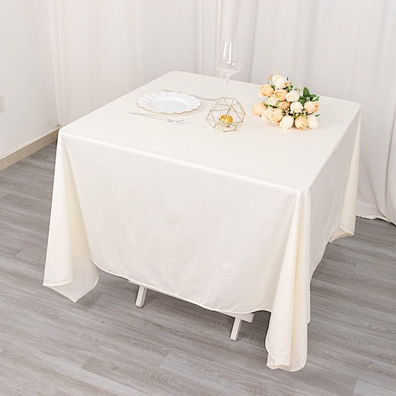 70" x 70" Scuba Polyester Square Tablecloth Wedding Table Linens