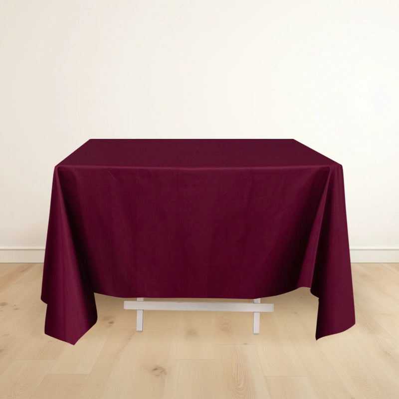 70" x 70" Scuba Polyester Square Tablecloth Wedding Table Linens