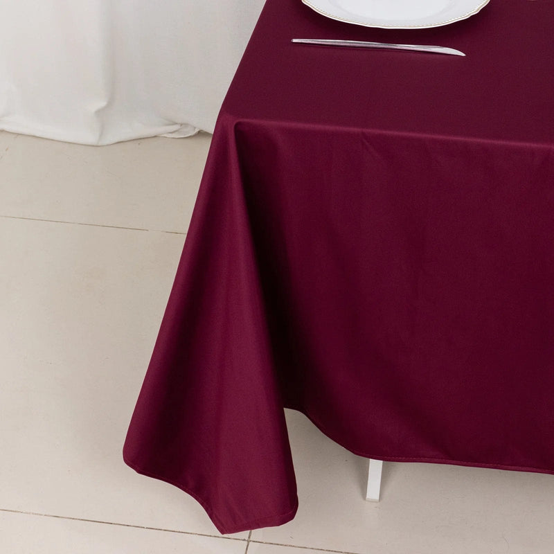 70" x 70" Scuba Polyester Square Tablecloth Wedding Table Linens