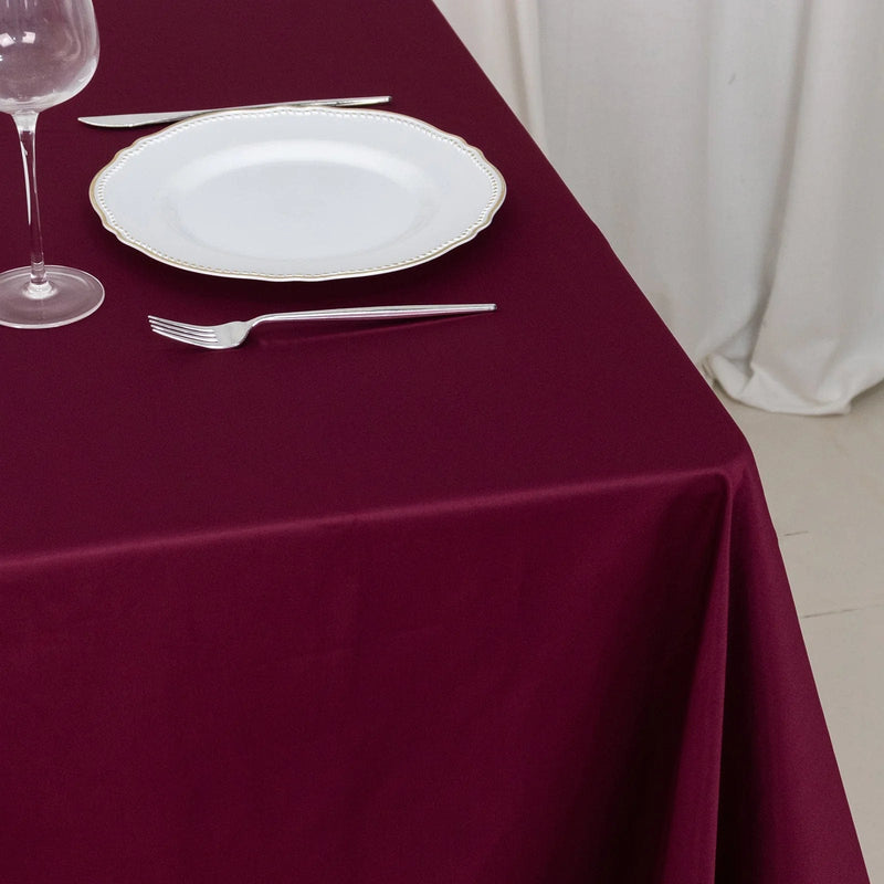 70" x 70" Scuba Polyester Square Tablecloth Wedding Table Linens