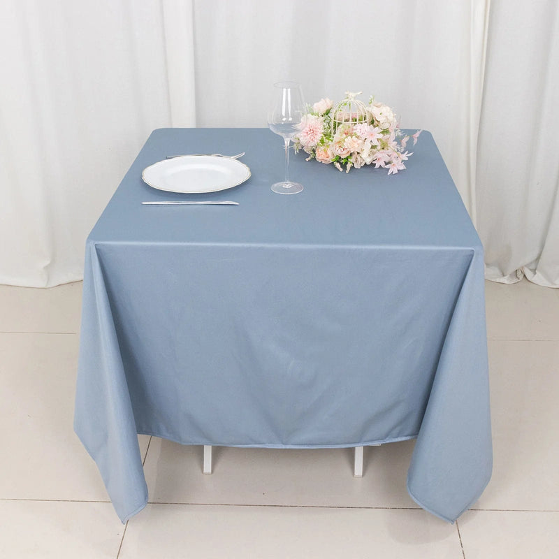 70" x 70" Scuba Polyester Square Tablecloth Wedding Table Linens