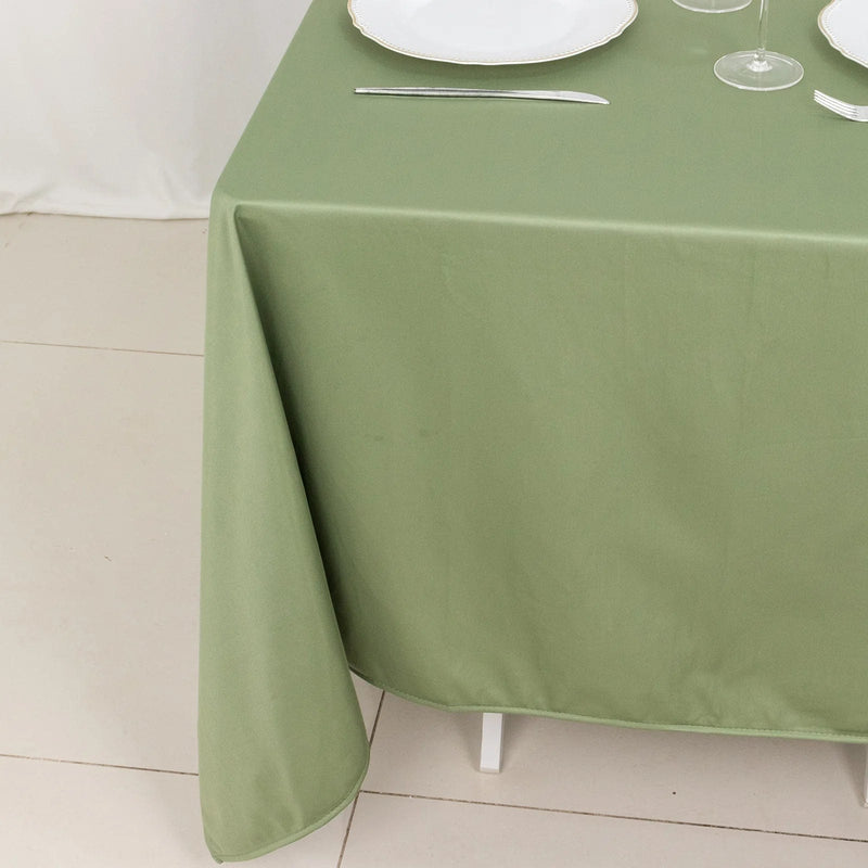 70" x 70" Scuba Polyester Square Tablecloth Wedding Table Linens