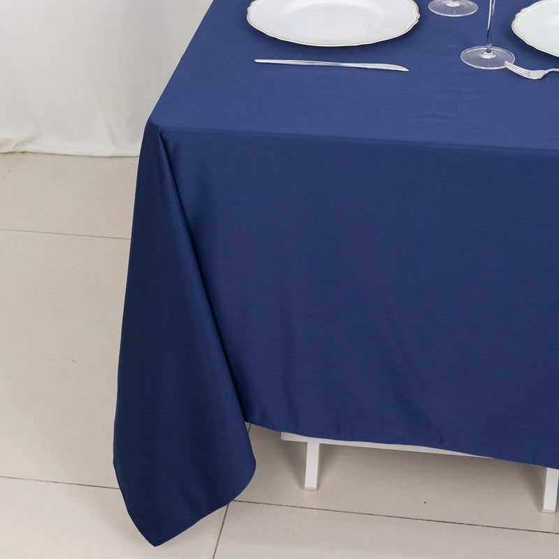 70" x 70" Scuba Polyester Square Tablecloth Wedding Table Linens