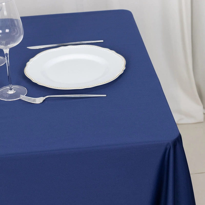 70" x 70" Scuba Polyester Square Tablecloth Wedding Table Linens