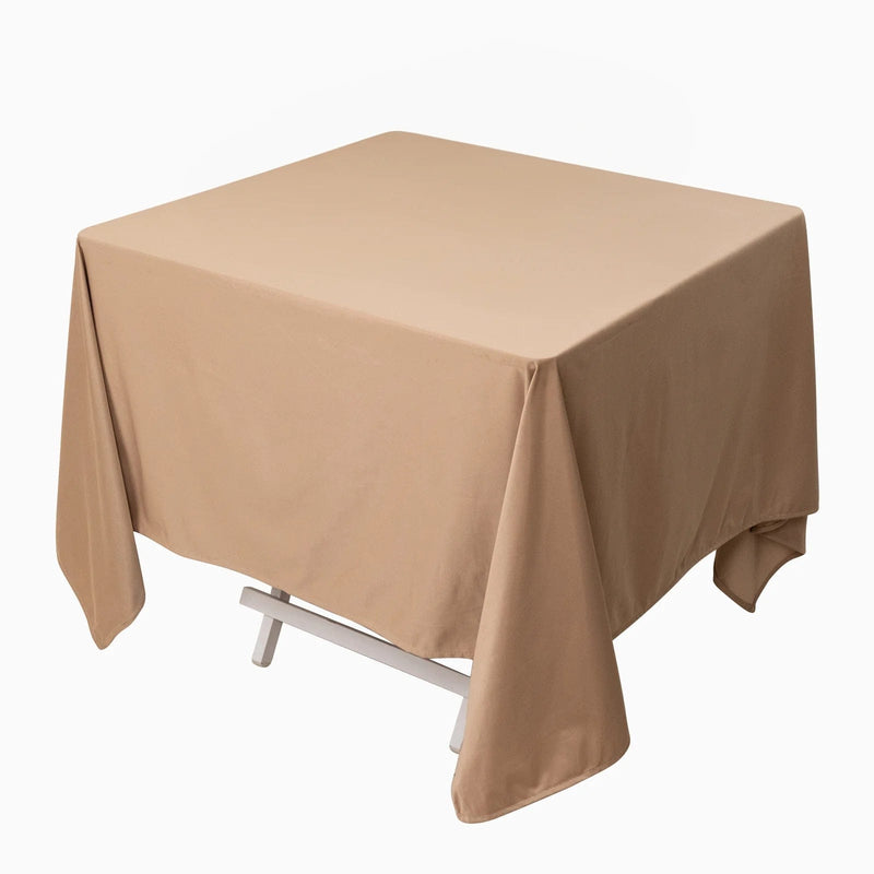 70" x 70" Scuba Polyester Square Tablecloth Wedding Table Linens