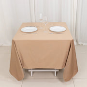 70" x 70" Scuba Polyester Square Tablecloth Wedding Table Linens