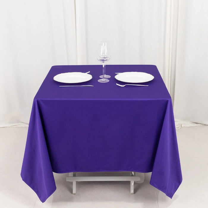 70" x 70" Scuba Polyester Square Tablecloth Wedding Table Linens
