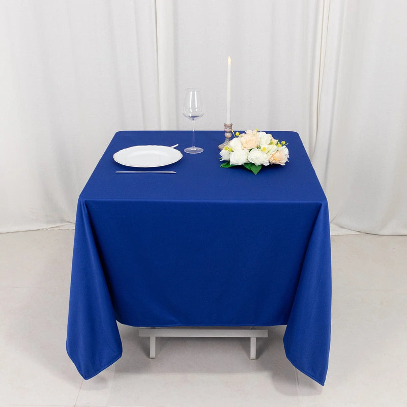 70" x 70" Scuba Polyester Square Tablecloth Wedding Table Linens