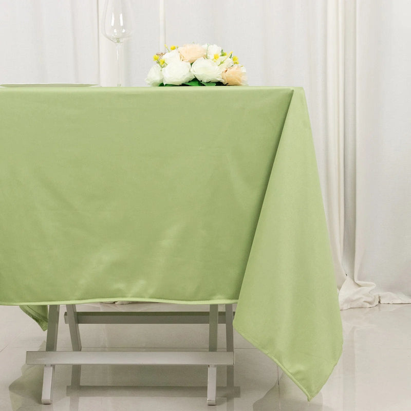 70" x 70" Scuba Polyester Square Tablecloth Wedding Table Linens