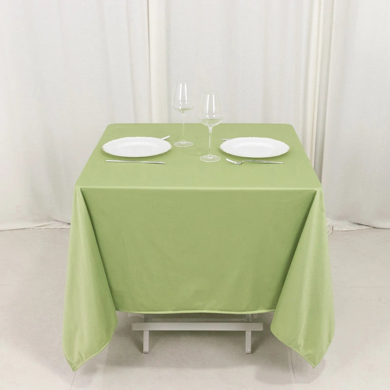 70" x 70" Scuba Polyester Square Tablecloth Wedding Table Linens