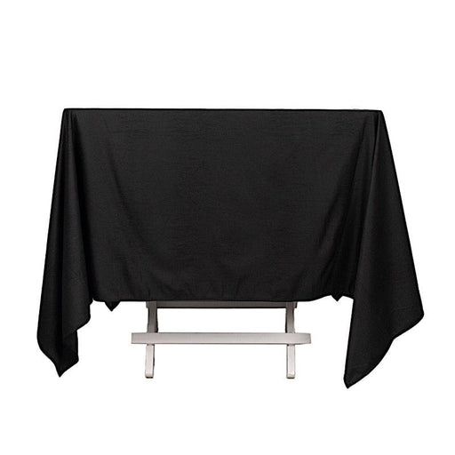 70" x 70" Scuba Polyester Square Tablecloth Wedding Table Linens TAB_SCUBA_7070_BLK
