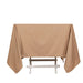 70" x 70" Scuba Polyester Square Tablecloth Wedding Table Linens TAB_SCUBA_7070_NUDE