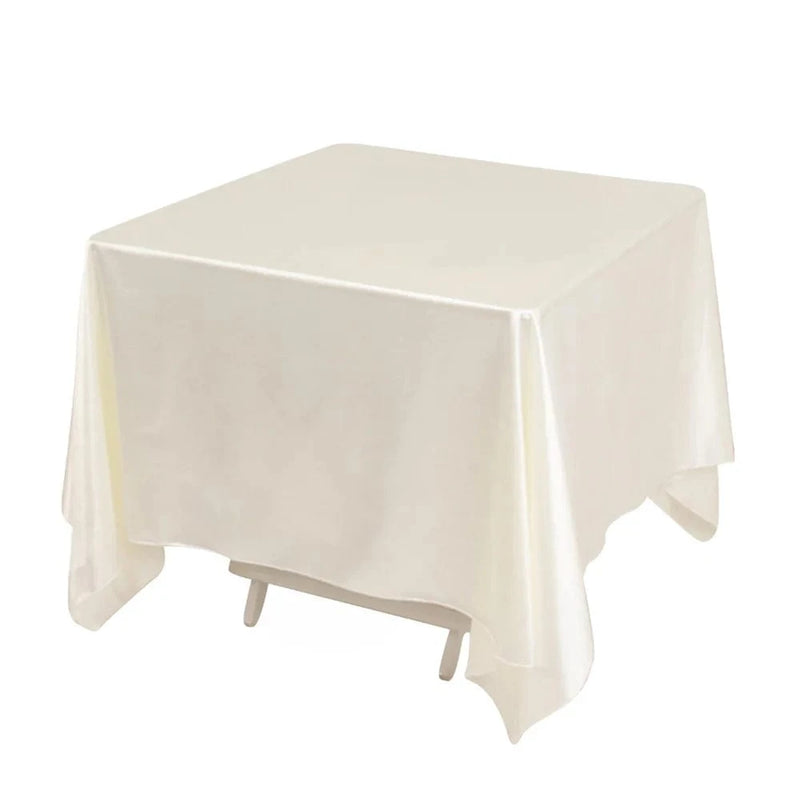 70" x 70" Scuba Polyester Square Tablecloth Wedding Table Linens TAB_SCUBA_SH_7070_PRL