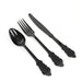 72 Baroque Style Heavy Duty Plastic Cutlery Spoons Forks and Knives Set - Disposable Tableware