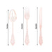 72 Baroque Style Heavy Duty Plastic Cutlery Spoons Forks and Knives Set - Disposable Tableware