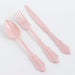 72 Baroque Style Heavy Duty Plastic Cutlery Spoons Forks and Knives Set - Disposable Tableware
