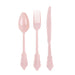 72 Baroque Style Heavy Duty Plastic Cutlery Spoons Forks and Knives Set - Disposable Tableware DSP_YY0001_7_046