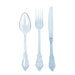 72 Baroque Style Heavy Duty Plastic Cutlery Spoons Forks and Knives Set - Disposable Tableware DSP_YY0001_7_T086