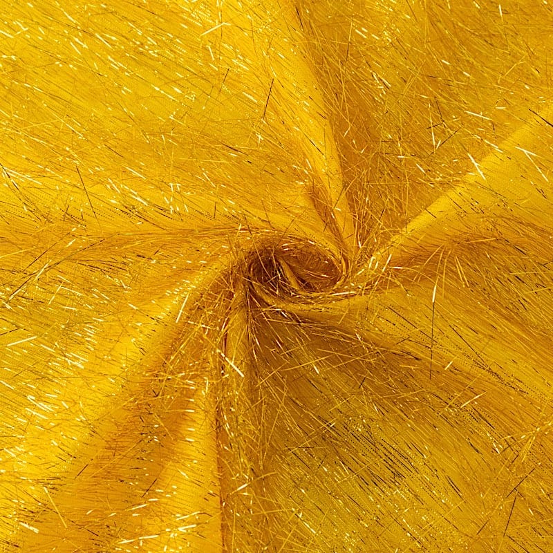 72" Metallic Fringe Shag Tinsel Square Polyester Table Overlay - Black