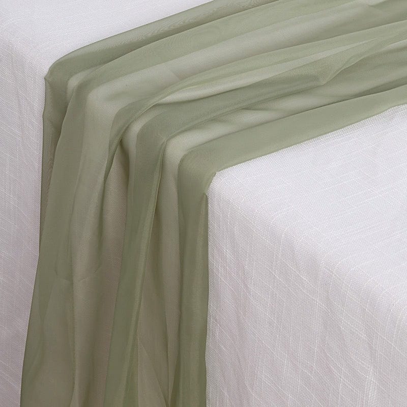 72" Premium Chiffon Extra Long Table Top Runner