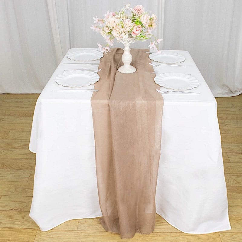 72" Premium Chiffon Extra Long Table Top Runner SASH_24_TAUP