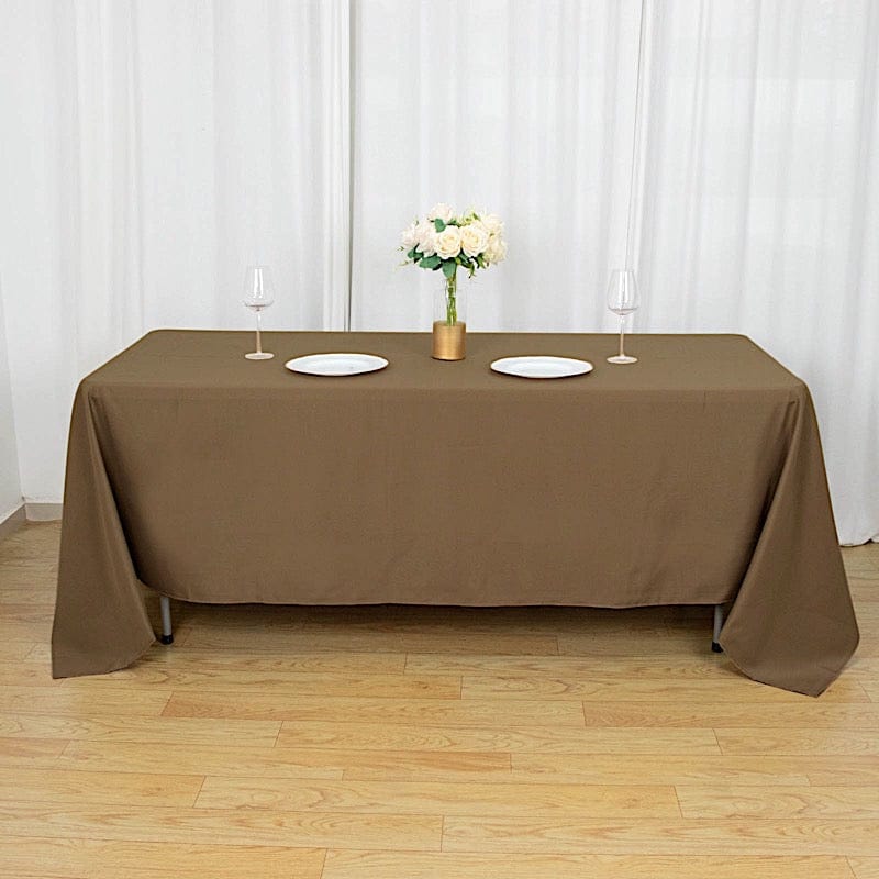 72" x 120" Polyester Rectangular Tablecloth TAB_72120_TAUP_POLY