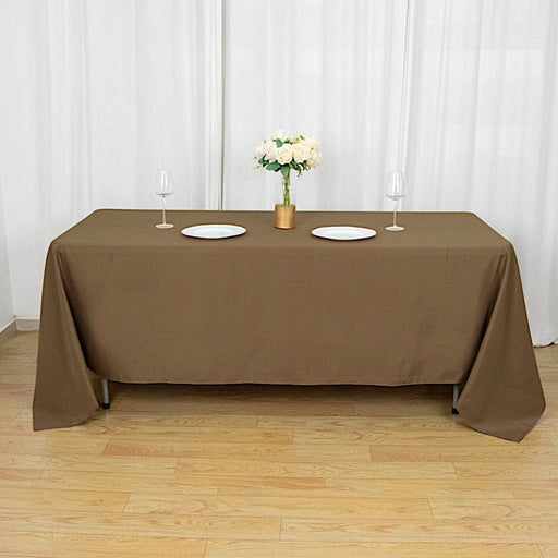 72" x 120" Polyester Rectangular Tablecloth TAB_72120_TAUP_POLY