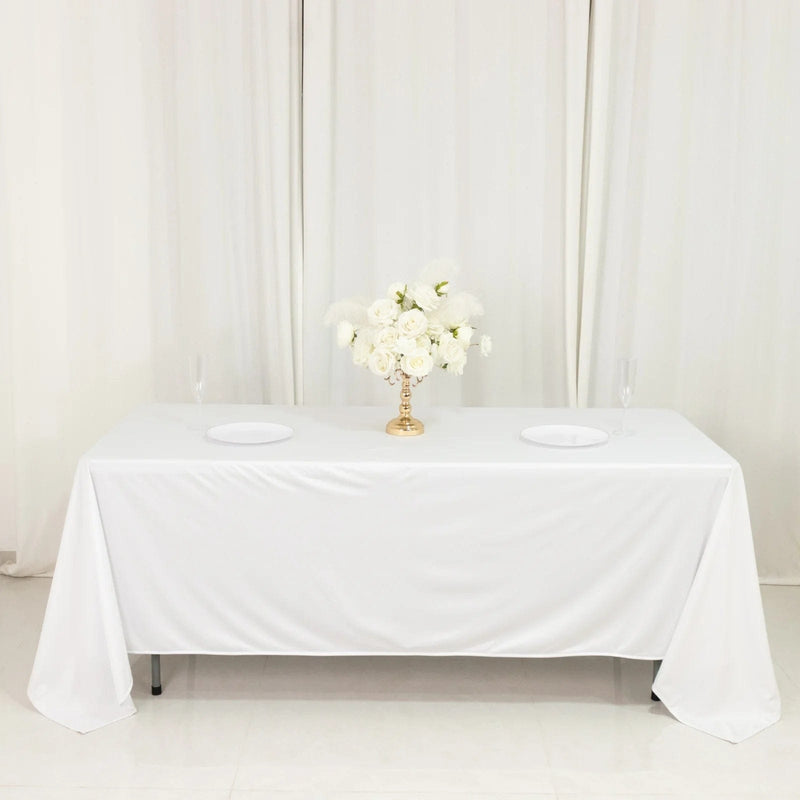 72" x 120" Scuba Polyester Rectangular Tablecloth