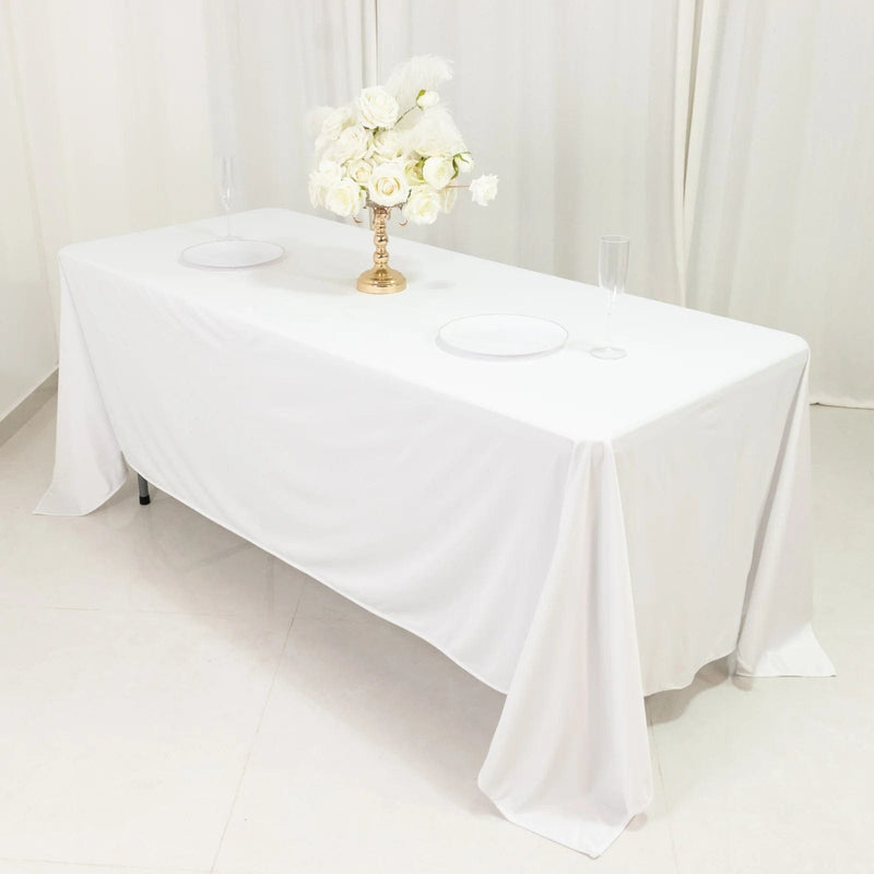 72" x 120" Scuba Polyester Rectangular Tablecloth