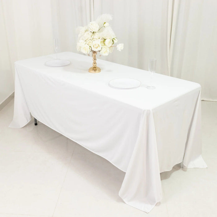 72" x 120" Scuba Polyester Rectangular Tablecloth