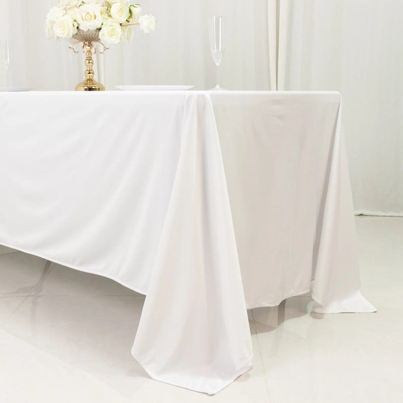 72" x 120" Scuba Polyester Rectangular Tablecloth