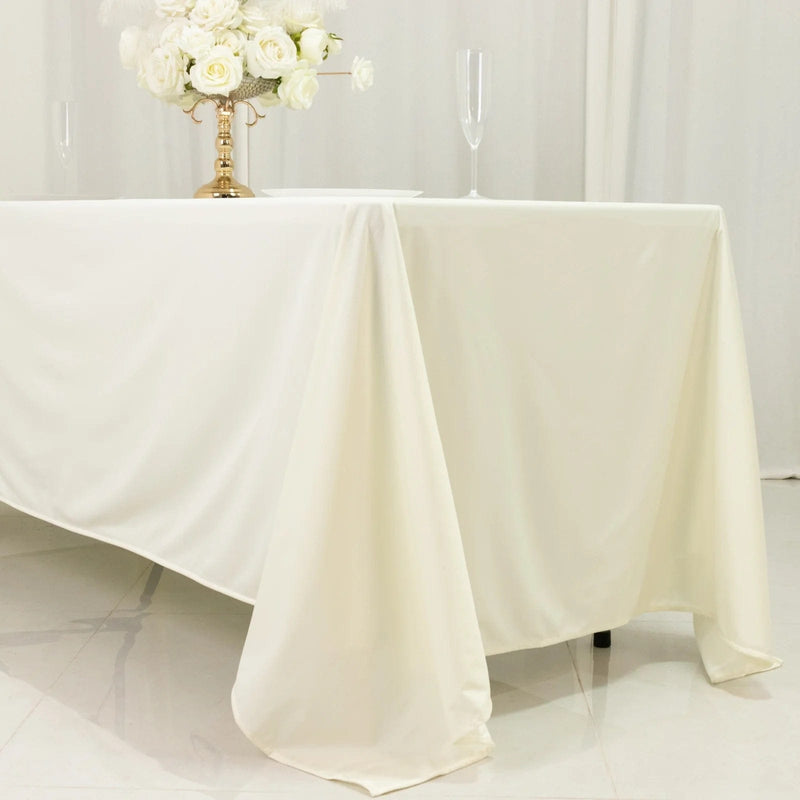 72" x 120" Scuba Polyester Rectangular Tablecloth