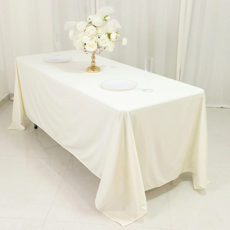 72" x 120" Scuba Polyester Rectangular Tablecloth