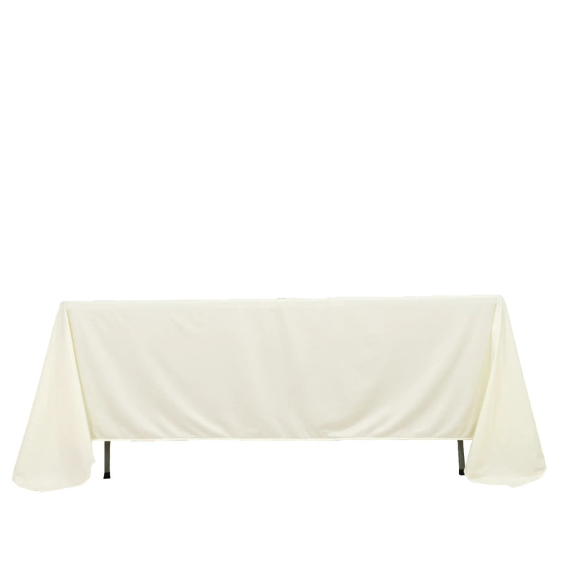 72" x 120" Scuba Polyester Rectangular Tablecloth TAB_SCUBA_72120_IVR