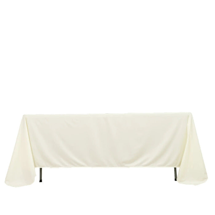 72" x 120" Scuba Polyester Rectangular Tablecloth TAB_SCUBA_72120_IVR