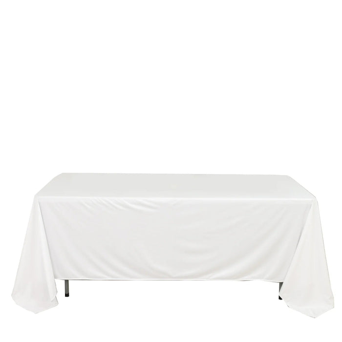 72" x 120" Scuba Polyester Rectangular Tablecloth TAB_SCUBA_72120_WHT