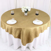 72" x 72" Accordion Crinkled Taffeta Square Table Overlay