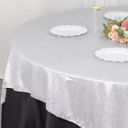 72" x 72" Glitter Sparkle Polyester Table Overlay
