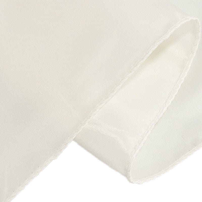 72" x 72" Satin Square Table Overlay Smooth Finish