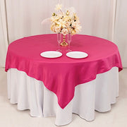 72" x 72" Satin Square Table Overlay Smooth Finish