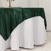 72" x 72" Satin Square Table Overlay Smooth Finish