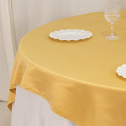 72" x 72" Satin Square Table Overlay Smooth Finish