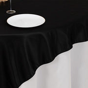 72" x 72" Satin Square Table Overlay Smooth Finish