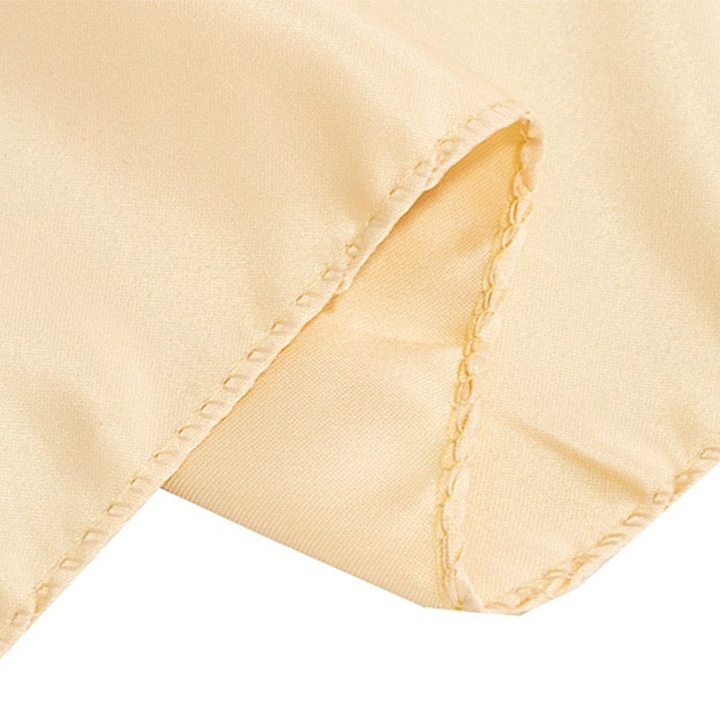 72" x 72" Satin Square Table Overlay Smooth Finish