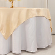 72" x 72" Satin Square Table Overlay Smooth Finish