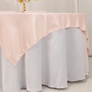 72" x 72" Satin Square Table Overlay Smooth Finish